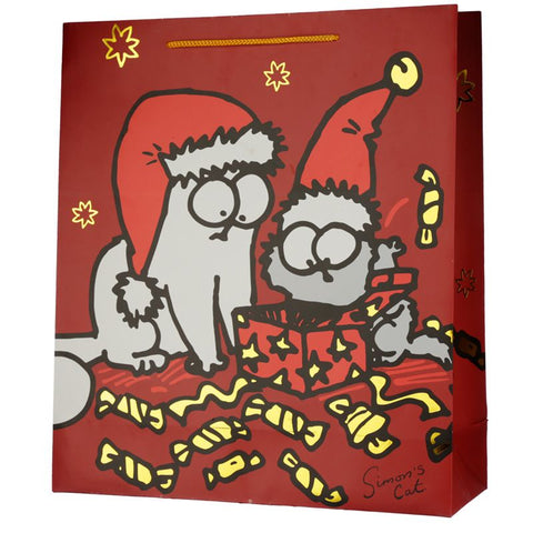 Simon's Cat Meowy Christmas Presents Gift Bag - Extra Large